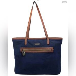 Michael Kors Kempton Nylon & Saffiano Leather Tote